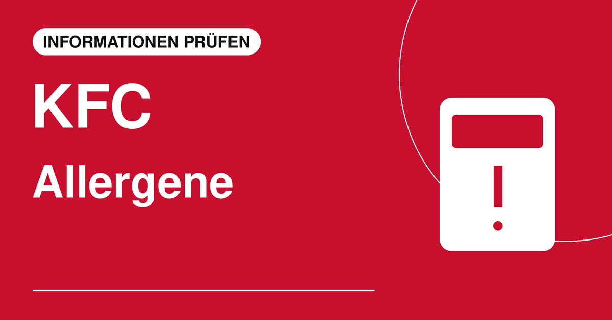 KFC – Allergene